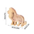 thumbnail image 2 of Clearance Wooden Bank Cartoon Bank Dinosaur Bank Saving Bank Acrylic Coin Bank Wooden Christmas Birthday Gift, 2 of 2