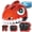Red Set, variant on FUNWICT Kids Bike Helmet Boys Girls Bicycle Helmet for Kids 3-5-8 Breathable Adjustable Lightweight Kids Helmet and Pads Set for Cycling Skating Scooter Skateboard