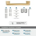 thumbnail image 4 of Amerock Blackrock Champagne Bronze 9 inch (229mm) Towel Bar, 4 of 7