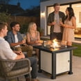 thumbnail image 2 of Outsunny 32" Outdoor Propane Gas Fire Pit Table, 50,000 BTU, Grey, 2 of 10