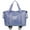 Blue, variant on BadPiggies Foldable Travel Duffel Bag, Expandable Suitcase Large Rolling Luggage Carry on Bag for Women & Men - Gray