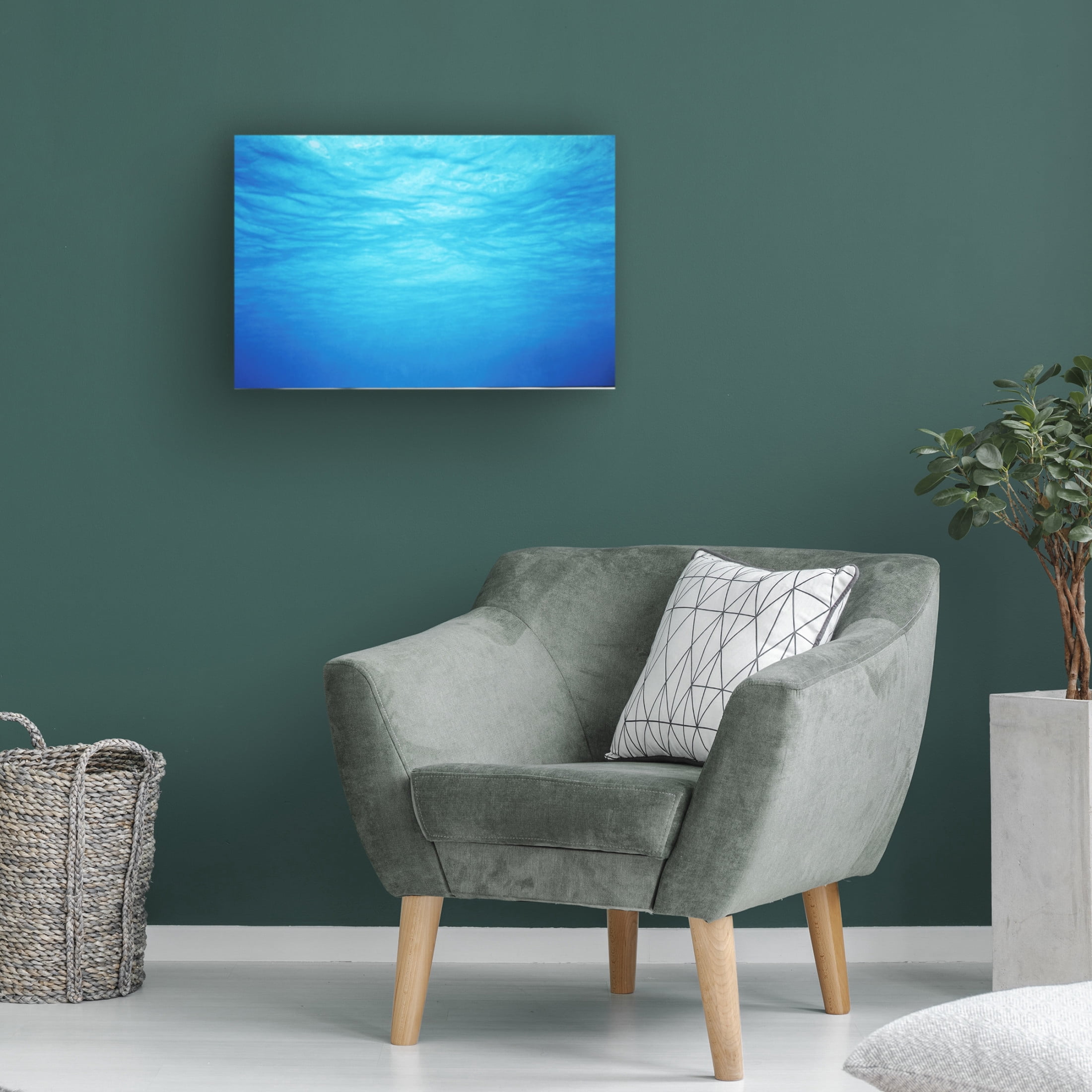 Canvas Wall Art - Clive Branson 'Underwater' Wall Art for Living Room, Bedroom, or Office Décor by Trademark Fine Art - 47 x 30 Inches