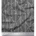 thumbnail image 1 of Soimoi Gray Cotton Duck Fabric Artistic Leaves Decor Fabric Printed Yard 56 Inch Wide, 1 of 3
