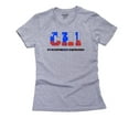 thumbnail image 1 of Chile Synchronized Swimming - Olympic Games - Rio - Flag Women's Cotton Grey T-Shirt, 1 of 2