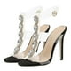thumbnail image 2 of High Heeled Sandals For Women Featuring Strap Buckle And Transparent Suitable For Dancing Club 1Pair, 2 of 3