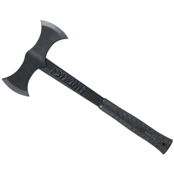 Estwing Double Bit Axe Black Eagle - Forged Steel, Shock Reduction Grip, 38 oz