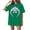 Green, variant on Ghostface Women's T-Shirt, Retro Heart Hands Graphic Print with Pink Flame, Spooky Cute Aesthetic Short Sleeve Crewneck Top