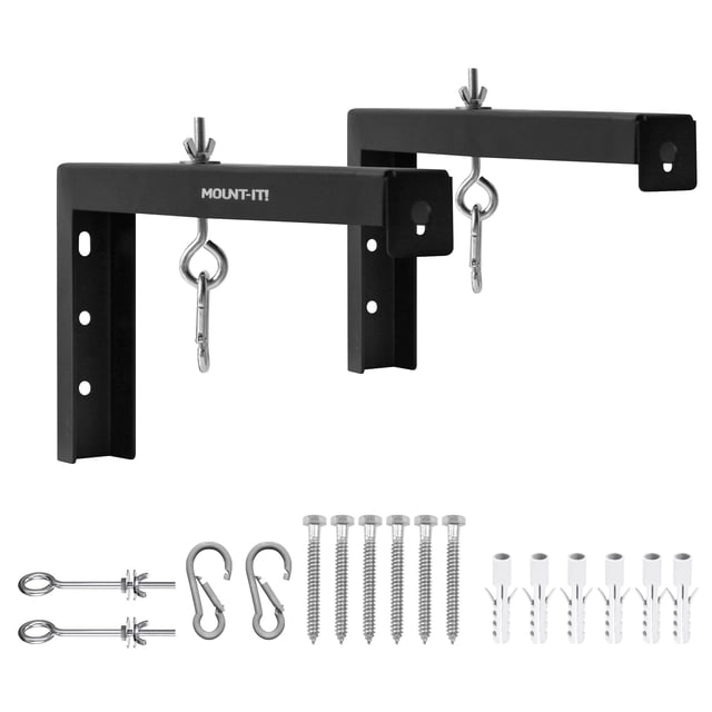 Soporte de pared para pantalla de proyector, soportes en L, Mount-It! Extra grande