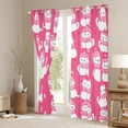 thumbnail image 3 of Castle Fairy White Cats Black Out Curtains,Kawaii Pet Curtains Pack of 2 (42x63 Each), 3 of 6