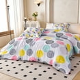 thumbnail image 3 of Koniroom 3Pcs Colorful Polka Dots Comforter Set Full/Queen Size, Kids Teen Girls Reversible Bedding Sets with Pink Blue Purple Yellow Dots, 3 of 12
