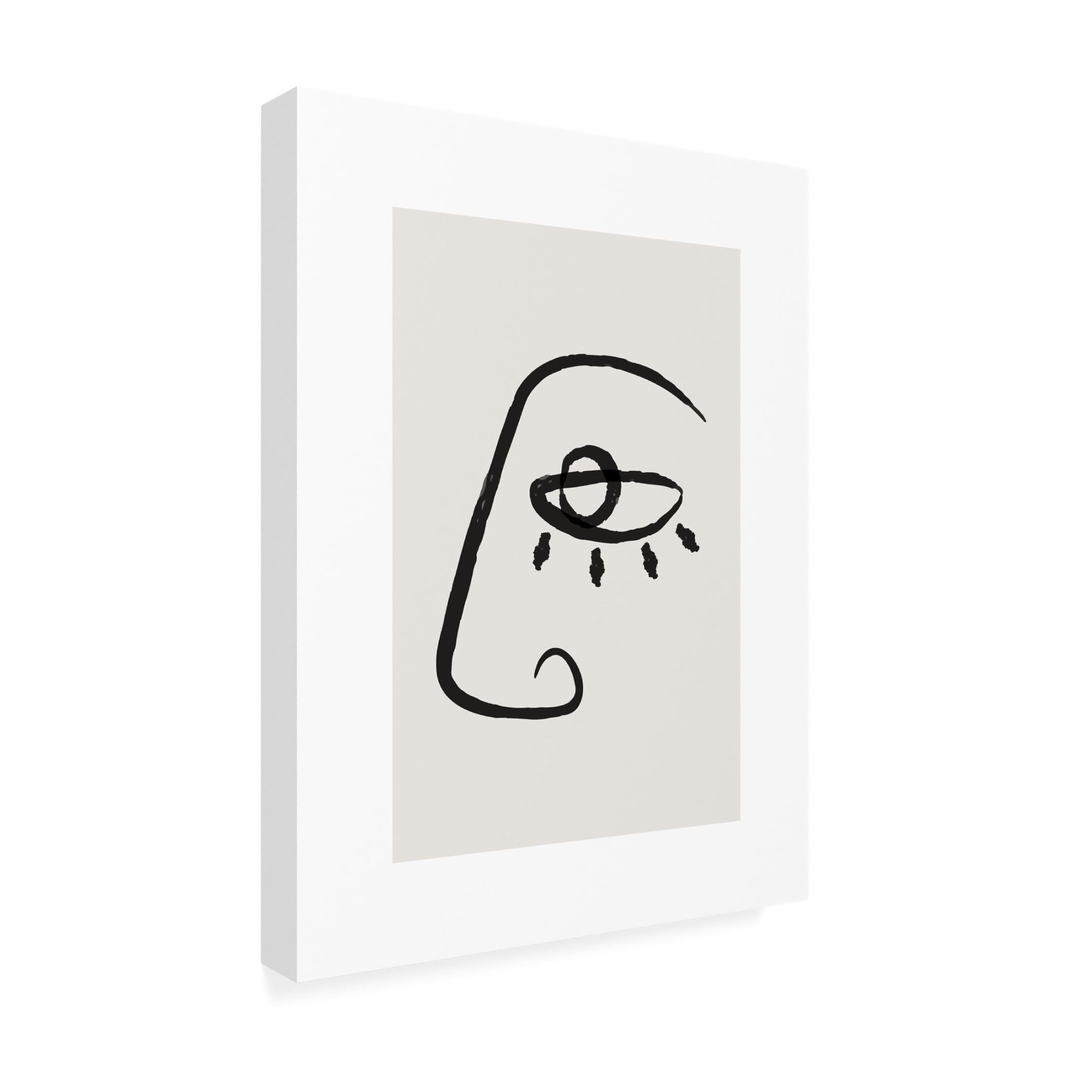 Trademark Fine Art Beth Cai  Abstract Face No2 Canvas Wall Art