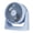 Blue, variant on Pelonis 7 inch air circulator fan Blue
