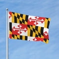 thumbnail image 2 of Flag Of Maryland Pattern Flag Double Sided Printed 3x5 Ft Flag Banner Suitable For Yard Outdoor Party Decorative, 2 of 7