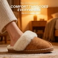 thumbnail image 2 of BERANMEY Women's Fuzzy Memory Foam Slippers Ultra Plush Warmth Memory-Foam Support & Stylish Cozy Design Non-Slip Rubber Sole Indoor & Outdoor House Slippers for Women Perfect Christmas Gift, 2 of 8