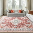 thumbnail image 7 of Ultrug Vintage Rugs Soft Accent Area Rug Retro Distressed Medallion Carpet for Bedroom Living Room Home Decor,4'x6',Gold, 7 of 7