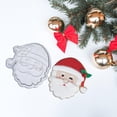 thumbnail image 2 of Cortadores De Galletas Santa Claus Navidad Diy 3D Galletas Molde Hornear Molde Galleta Decoración Herramientas seitruly HA039167-00, 2 of 6