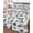 Black White Grey, variant on Quilts Queen Size Bedding Set, Farmhouse Castle Reversible Summer Quilt 3 Pieces, Country Black Tree Vintage Plants Garden Lightweight Bedspreads Coverlets with 2 Pillow Shams for All Seasons