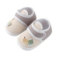 thumbnail image 6 of Delliss Baby Boys Girls First Walking Shoes Toddler Sneakers Crib Shoes Breathable Lightweight Slip On Shoes 0-12M, 6 of 7