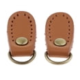 thumbnail image 4 of 2pcs PU Leather Handbag Strap Buckle Hook Bag Making Supplies - Brown, 4 of 7