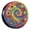 70s Boho Te-Dye Rainbow Peace Symbol, variant on KAKALAD 70s Boho Te-Dye Rainbow Peace Symbol Spare Tire Cover Universal Vehicle Accessories Buckle Car Tools 15”in