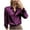 Purple, variant on Women's Tops Dressy 2026 Satin Blouses Ice Silk Button Down Shirts Long Sleeve Business Casual Tops Floral Outfits