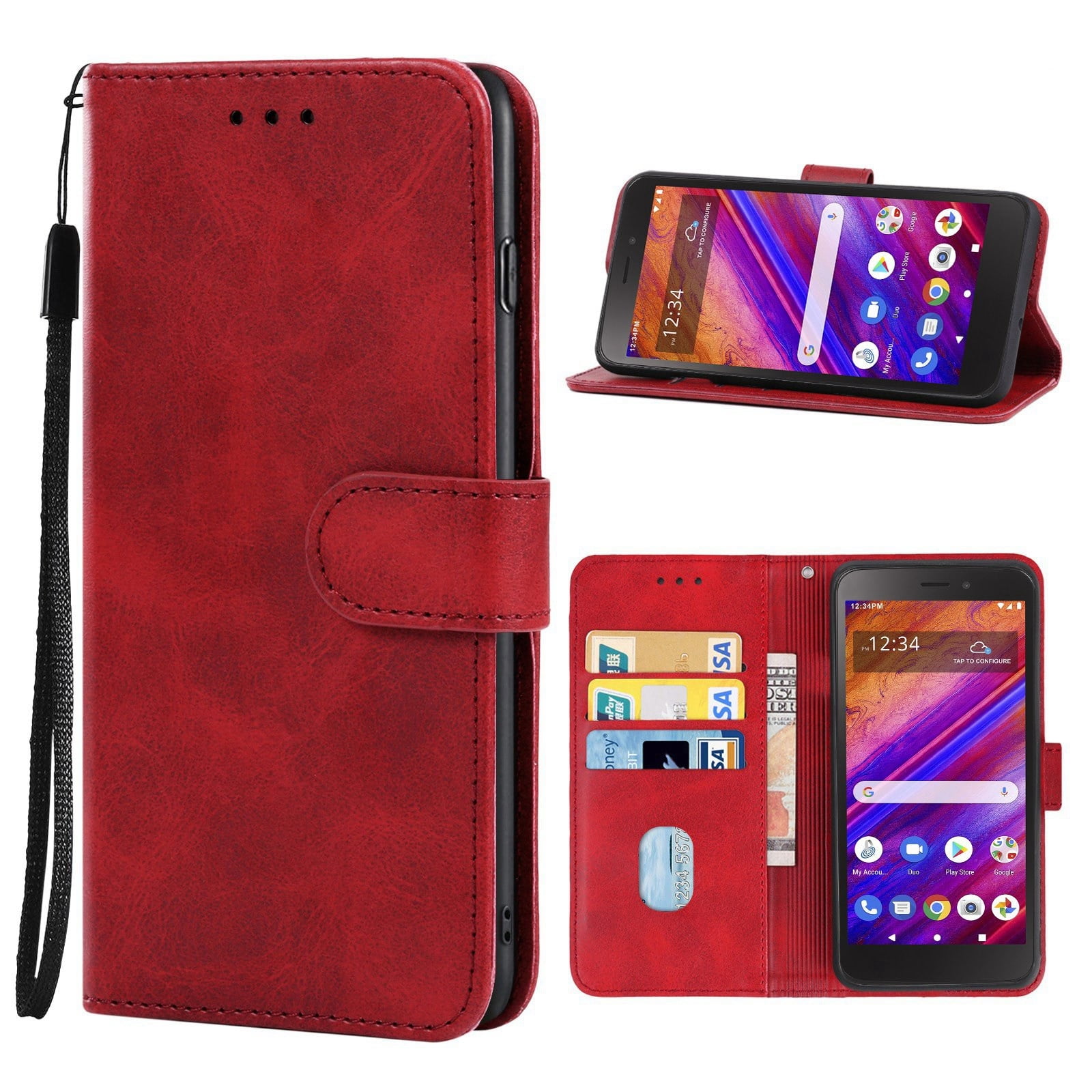 For BLU View 1 Leather Phone Case