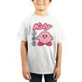 thumbnail image 1 of Kirby T-Shirt Blanc pour Enfants Power Ups Différents, 1 of 2