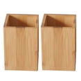 thumbnail image 1 of Bamboo Wood Desk Pen Pencil Holder Stand Multi Use Pencil Cup Pot Desk Organizer Pencil Holders Pen Holders, 1 of 5