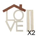 thumbnail image 1 of 2 Letreros De Madera Con Letras Para Escritorio, Sala De Estar, , Decoraciones De Mesa De Madera LOVE, 1 of 8