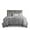 Silver, variant on Gracie Mills 5-Piece Crinkle Velvet Comforter Set GRACE-15778 Full/Queen