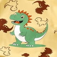 thumbnail image 4 of Quealent Toddler Boy 2-Piece Short Set Short Sleeve Dinosaur Print T-Shirt and Shorts Casual Outfits 6M-8T (Yellow, 3-4 Years), 4 of 5