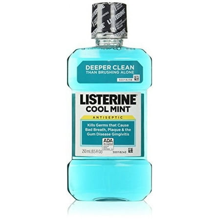 Listerine Antiseptic Mouthwash, Cool Mint 250 mL