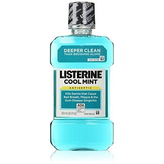 Listerine Antiseptic Mouthwash, Cool Mint 250 mL