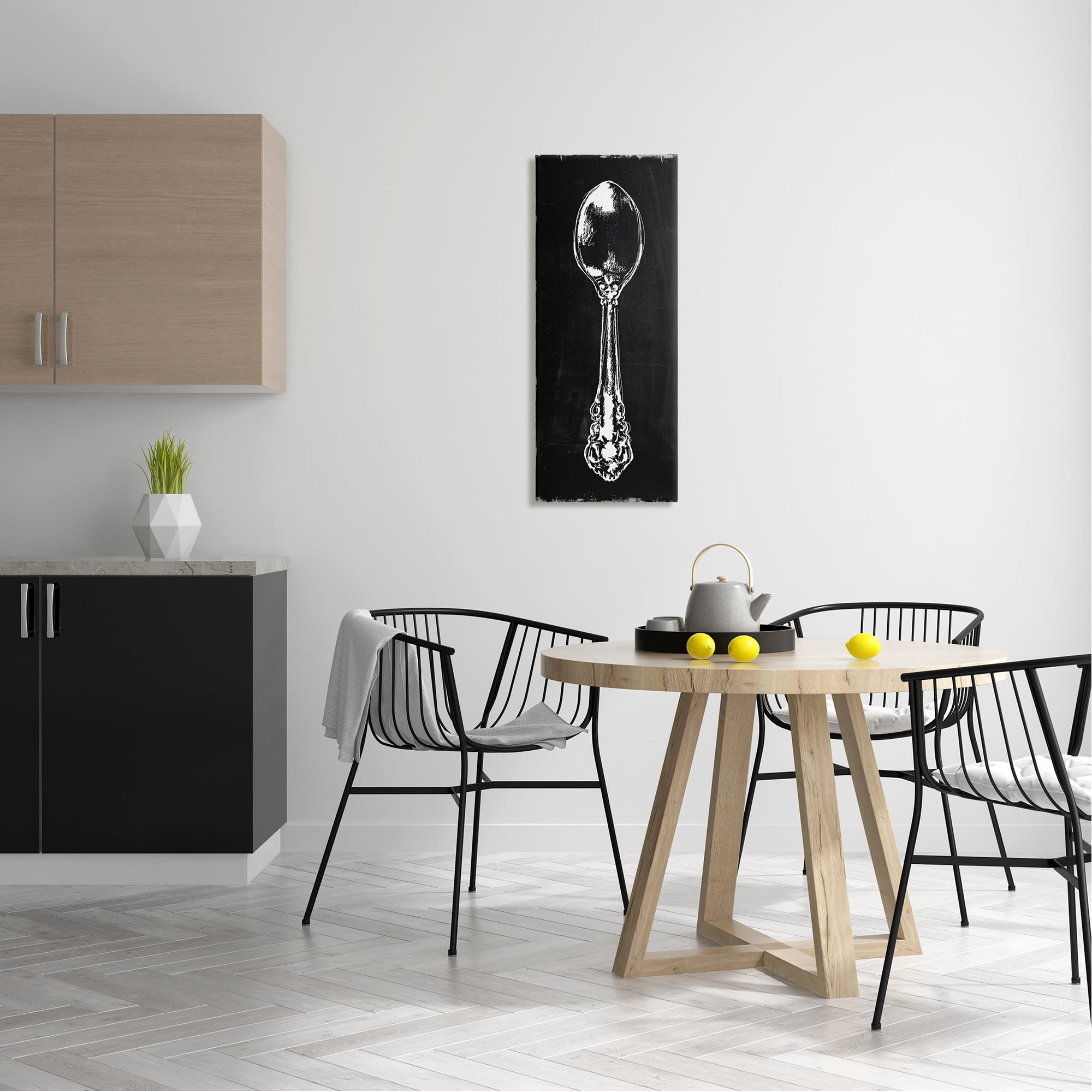 Stupell Industries Rustic Kitchen Spoon Utensil Vintage Dinner Cutlery Graphic Art Gallery Wrapped Canvas Print Wall Art, Design by Carol Robinson
