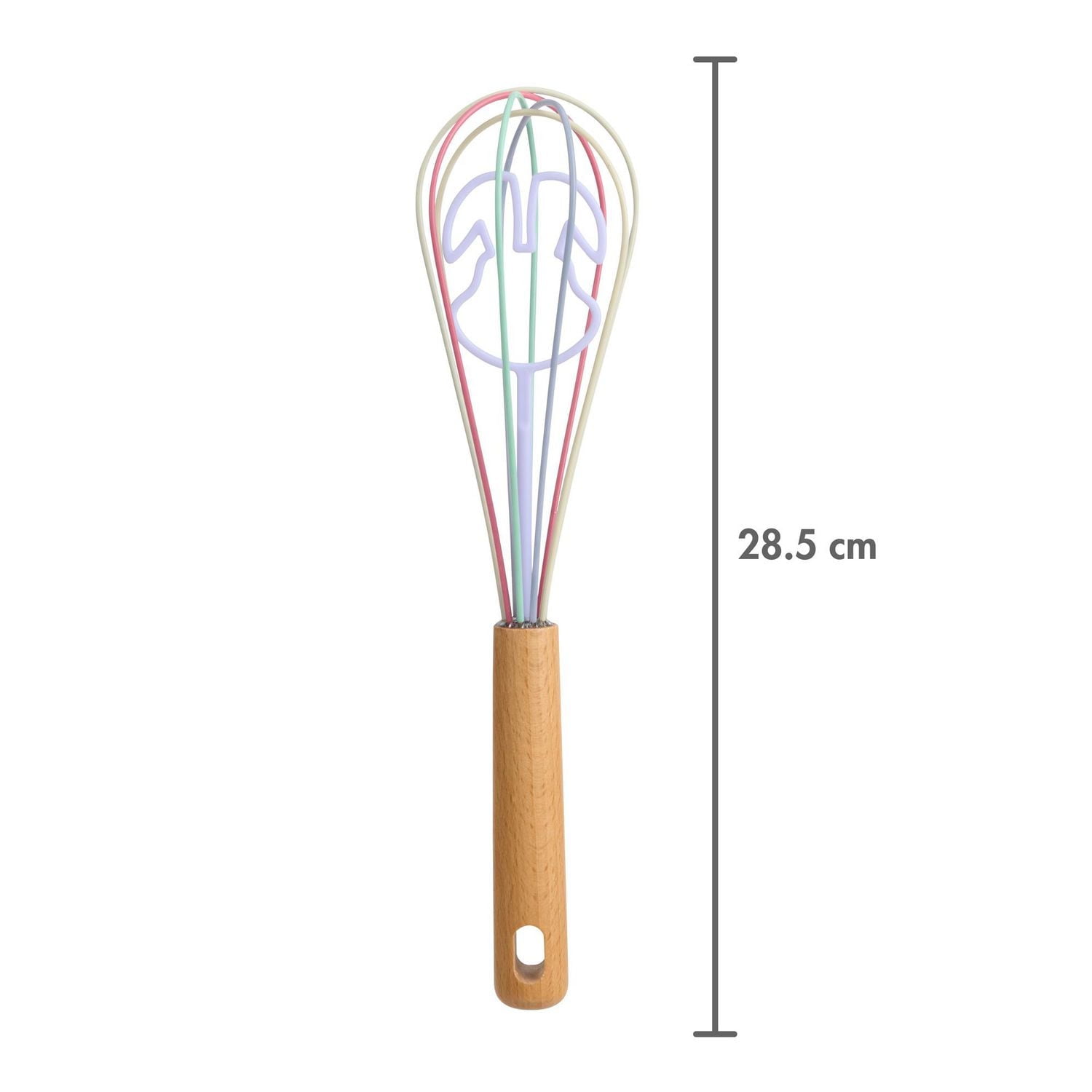 Way to Celebrate 11-inch Silicone Whisk, Bunny Rabbit character, Purple