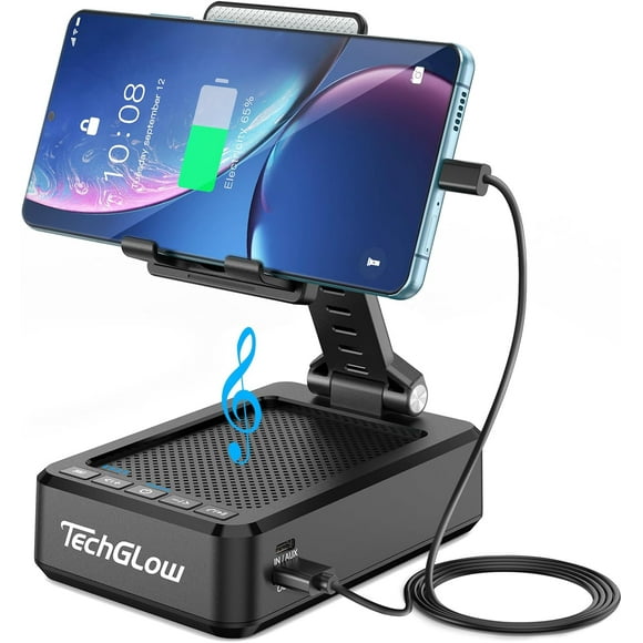 TRAHOO-Gifts for Men Women Foldable Cellphone Stand with Bluetooth Speaker and Power Bank Birthday Gift Idea for Mom Dad Cool Gadget Tech Gifts