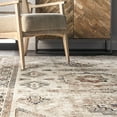 thumbnail image 5 of nuLOOM Carolina Fading Tribal Medallion Fringe Area Rug, 9' x 12', Carolina Beige, 5 of 5