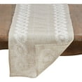 thumbnail image 3 of Saro Lifestyle 2053.N1668B Embroidered Table Runner with Botanical Design, Natural, 3 of 4