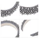 thumbnail image 3 of Diadema acolchada con perlas de imitación, diadema de ala ancha con esponja, diadema para mujer, gris, 3 of 7