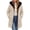 04-Beige, variant on Hooded Puffer Jacket for Woman Sherpa Fleece Lined Warm Winter Coats Full Zip Up Trendy Quilted Jackets Beige XXL