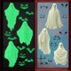 thumbnail image 1 of Decoraciones de Halloween, adornos de Halloween, regalos de Halloween, 3 pegatinas de Halloween, pegatinas luminosas de fantasmas para ventanas, pegatinas de ventana P VC, 1 of 6