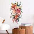 thumbnail image 2 of Adhesivos de pared de PVC con estampado floral de acuarela para mujer, 29 x 50 cm, 2 of 4