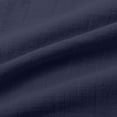 thumbnail image 5 of Nestiefly Cotton Linen Capri Pants for Women Petite Summer Pedal Capris 2026 Elastic High Waist Wide Leg Crop Trouser with Pockets Navy 2XL, 5 of 7