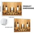 thumbnail image 4 of Sunyuer Pine Tree Wood Decorative Wall Plate, 3 Gang Triple Toggle Outlet Cover Decorative Switch Plate for Kitchen Bathroom Bedroom, Mid Size 4.5x6.38 Inch, 4 of 7
