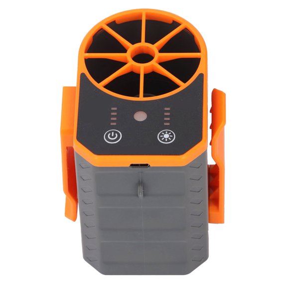 Waist Fan, 4 Speed Adjustable USB Rechargeable Portable Belt Fan with LED Light for Outdoor Household Chores Camping