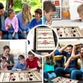 thumbnail image 3 of 3 in 1 Table Desktop Battle Board Games, Large Size Foldable Wooden Ice Hockey Games, Interactive Foosball Game Toys for Family Suitable for Children Over 6 Years Old, 3 of 7