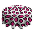 thumbnail image 4 of Leopard Print Round Tablecloth 60x60in(153x153cm) – Waterproof Polyester Table Cover with Full Print Design, Wrinkle Resistant & Washable for Kitchen Dining Party Decor, 4 of 6