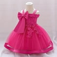 thumbnail image 2 of Tutu Dress for Girls Bow-Knot Tulle Princess Birthday Party Dress for Toddler Baby Girls Prom Ball Gown 6M-3Y, 2 of 5