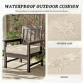 thumbnail image 6 of Pakunoda Outdoor Chair Cushions 24 X 24 X 5 Inch, 2-Piece Patio Seat Pad Cushions, Waterproof Outdoor Seat Cushions Square Corner with Handle and Ties, Cream, 6 of 7