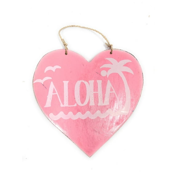 Aloha Heart Sign 5" - Pink | #snd25116p